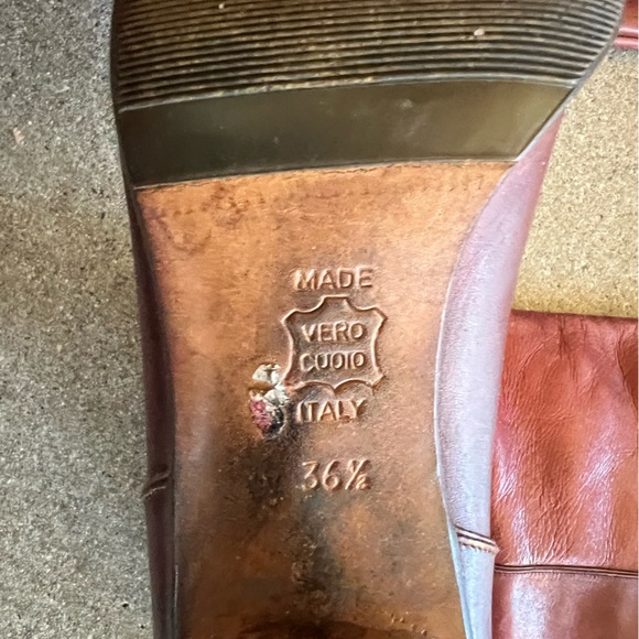 ❣️SOLD❣️Vintage Circa 1970’s Strafford Italian leather boot w fan detail size 6 - Picture 7 of 11